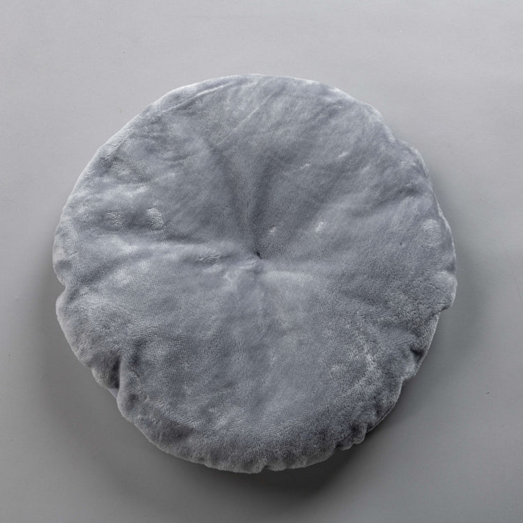 Grey discount round pillow