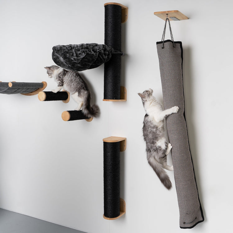 Cat Climbing Wall - Climb and Scrambling Bag (Grey)